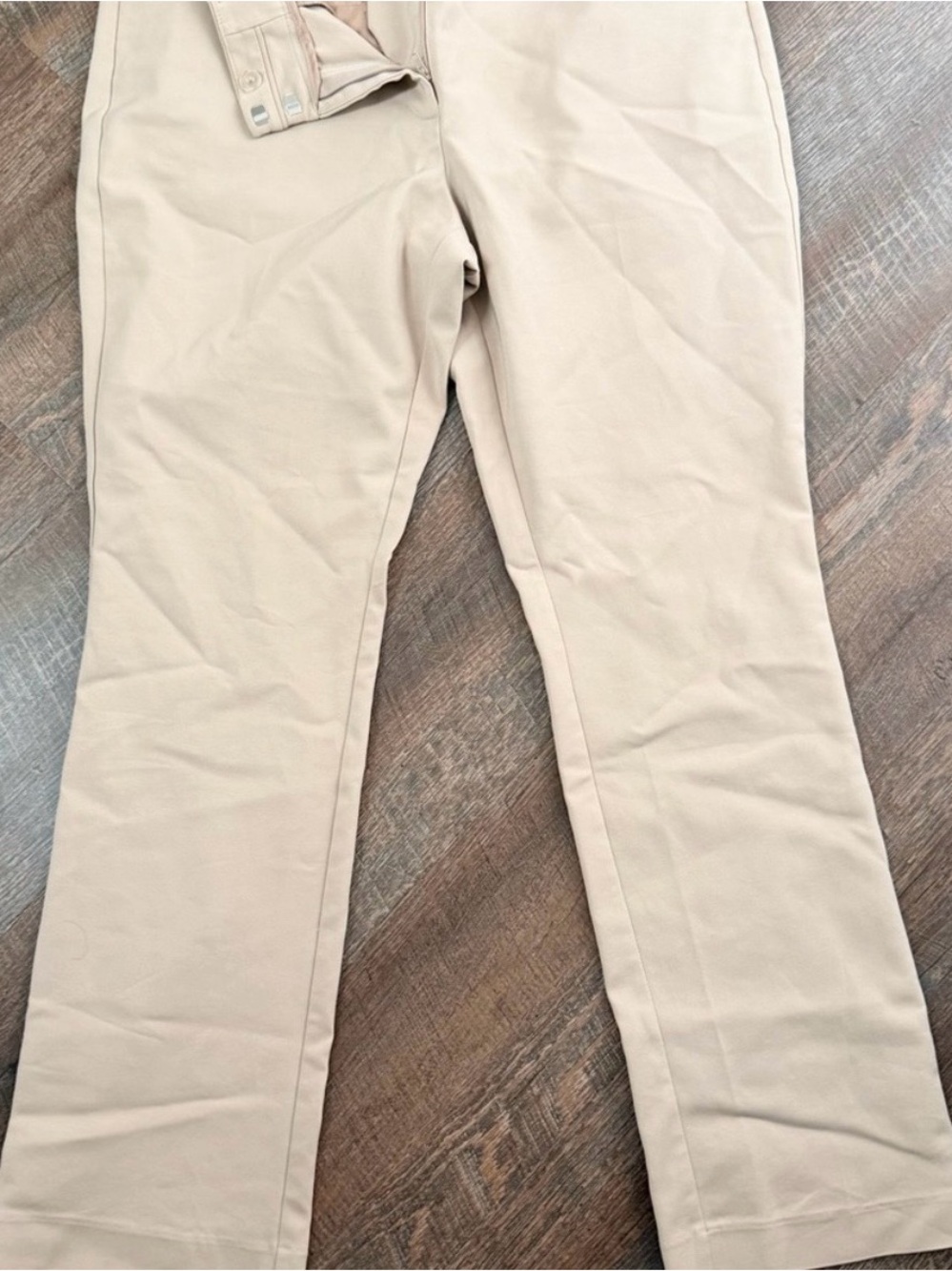 New York & Company 7th Avenue Design Studio Khaki Bootcut Pants Size 14
